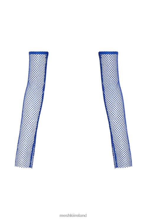 Meshki Tara Diamante Mesh Gloves Accessories Persian Blue 6DX221691