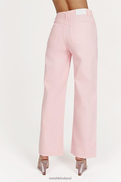 Meshki Ainsley Mid Rise Jean Clothing Blush Pink 6DX221605