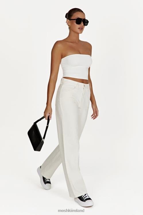 Meshki Ainsley Mid Rise Jean Clothing Ecru 6DX221491