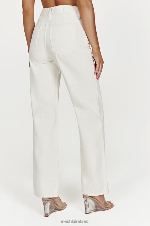 Meshki Ainsley Mid Rise Jean Clothing Ecru 6DX221491