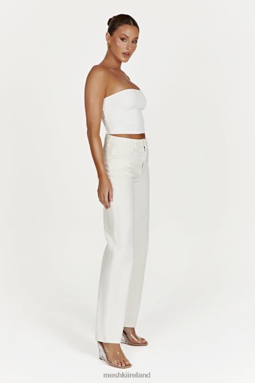 Meshki Ainsley Mid Rise Jean Clothing Ecru 6DX221491