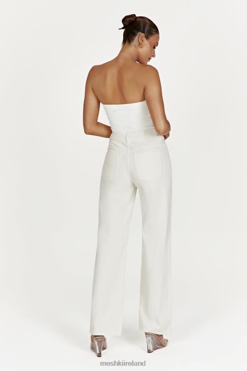 Meshki Ainsley Mid Rise Jean Clothing Ecru 6DX221491