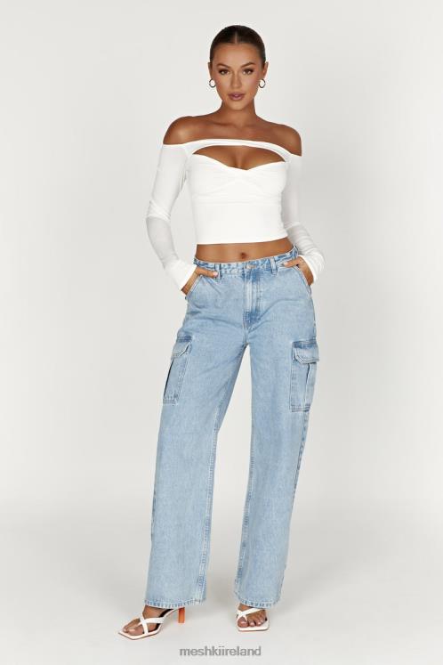 Meshki Jagger Relaxed Denim Jean Clothing Mid Blue 6DX221263