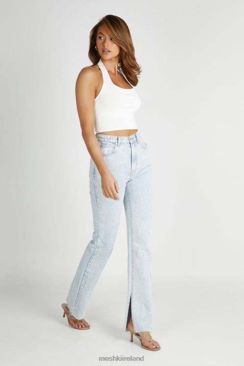 Meshki Lauren Straight Leg Jeans Clothing Light Blue 6DX221235