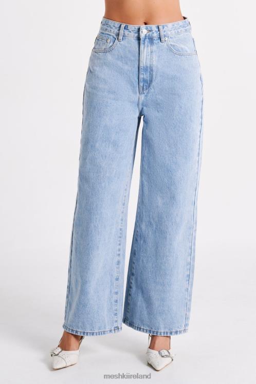 Meshki Raven Baggy Jeans Clothing Mid Blue Wash 6DX221243