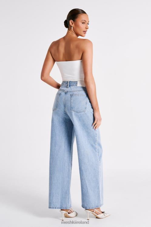 Meshki Raven Baggy Jeans Clothing Mid Blue Wash 6DX221243