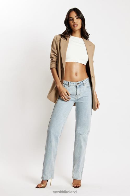 Meshki Sonya Low Rise Denim Jeans Clothing Light Blue 6DX221610