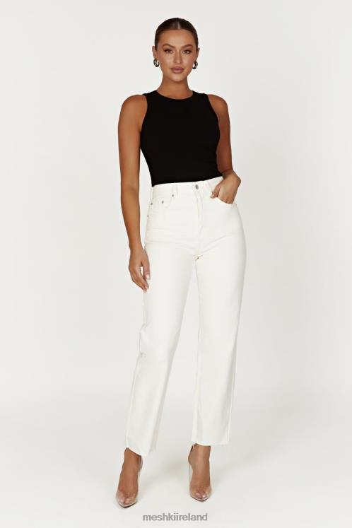 Meshki Tina Mom Jean Clothing Ecru 6DX221478