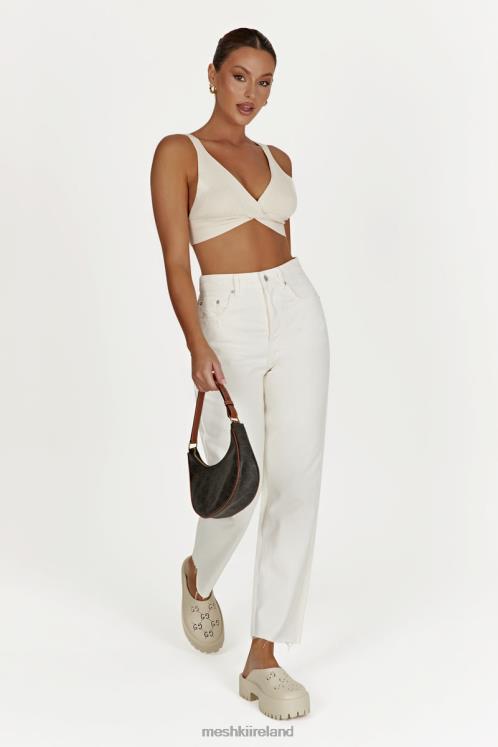 Meshki Tina Mom Jean Clothing Ecru 6DX221478