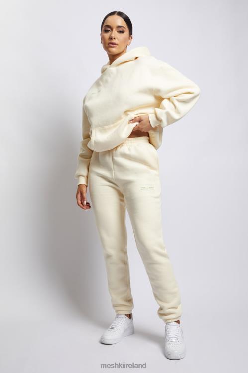 Meshki Camille Oversized Fleeceback Jogger Clothing Marshmallow 6DX221294