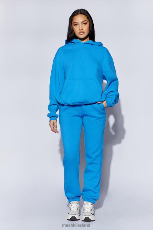 Meshki Emery Embossed Fleeceback Joggers Clothing Blue 6DX221604