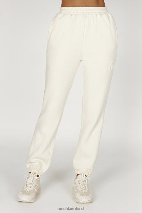 Meshki Emery Embossed Fleeceback Joggers Clothing Bone 6DX221480 Meshki Emery Embossed Fleeceback Joggers Clothing Bone 6DX221480