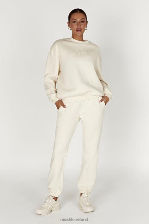Meshki Emery Embossed Fleeceback Joggers Clothing Bone 6DX221480