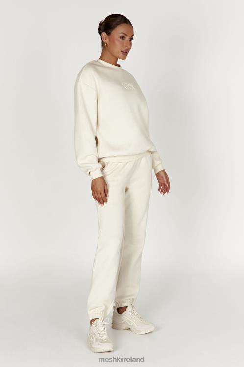 Meshki Emery Embossed Fleeceback Joggers Clothing Bone 6DX221480