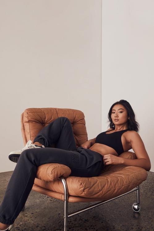 Meshki Emery Embossed Fleeceback Joggers Clothing Charcoal 6DX221479 Meshki Emery Embossed Fleeceback Joggers Clothing Charcoal 6DX221479