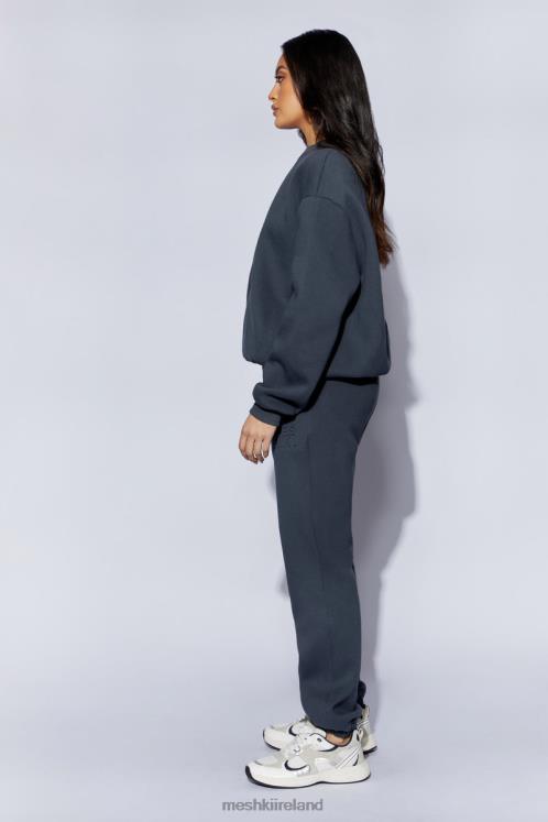 Meshki Emery Embossed Fleeceback Joggers Clothing Charcoal 6DX221479