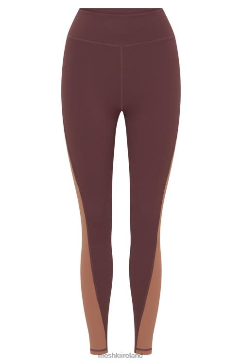 Meshki Libby Two Tone Panel Leggings Clothing Mahogany/Tan 6DX221475