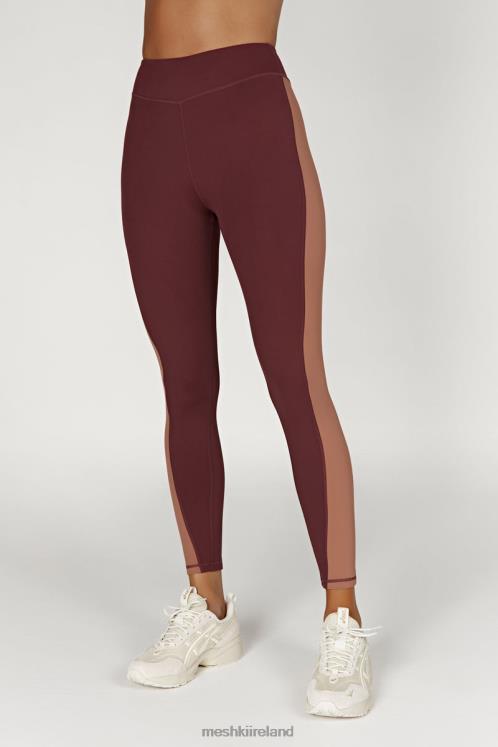 Meshki Libby Two Tone Panel Leggings Clothing Mahogany/Tan 6DX221475