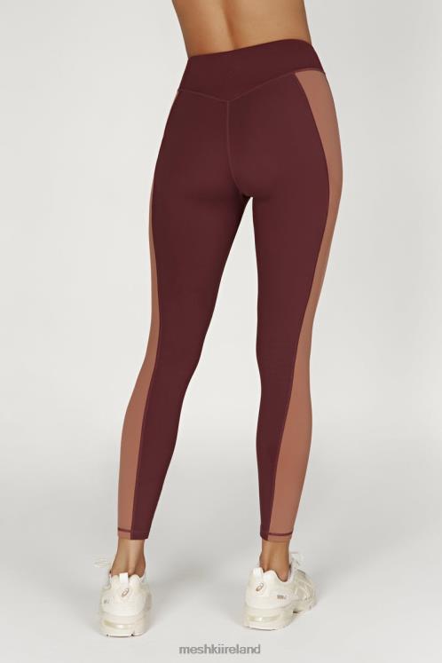 Meshki Libby Two Tone Panel Leggings Clothing Mahogany/Tan 6DX221475