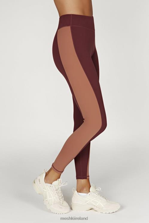 Meshki Libby Two Tone Panel Leggings Clothing Mahogany/Tan 6DX221475