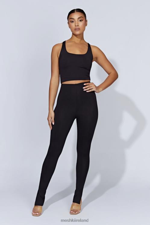 Meshki Michelle Side Split Leggings Clothing Black 6DX221585