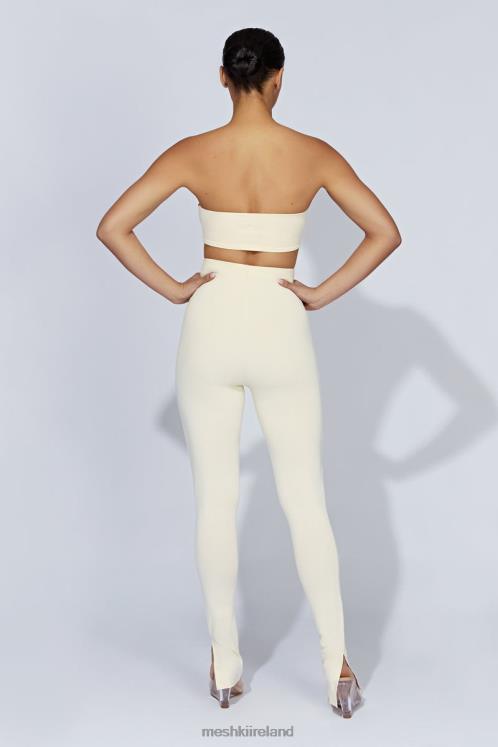 Meshki Michelle Side Split Leggings Clothing Cream 6DX221470