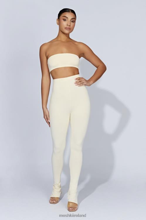Meshki Michelle Side Split Leggings Clothing Cream 6DX221470