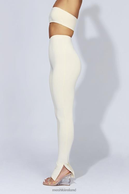 Meshki Michelle Side Split Leggings Clothing Cream 6DX221470