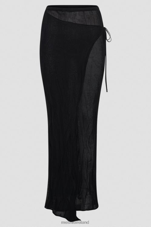 Meshki Akari Knit Maxi Skirt Clothing Black 6DX221305