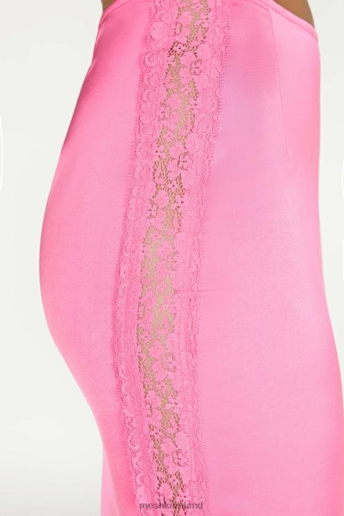 Meshki Bellamy Lace Maxi Skirt Clothing Bubblegum Pink 6DX221529