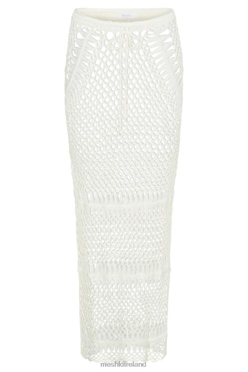 Meshki Bonnie Crochet Maxi Skirt Clothing White 6DX221439
