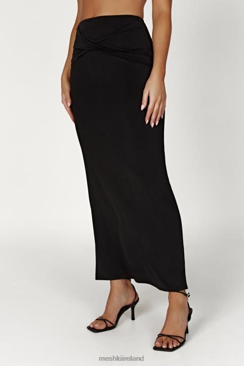 Meshki Ceri Maxi Twist Skirt Clothing Black 6DX221353