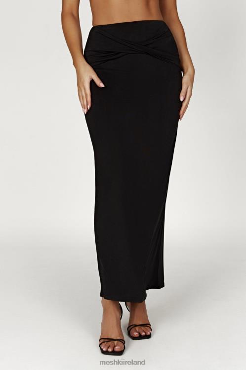 Meshki Ceri Maxi Twist Skirt Clothing Black 6DX221353