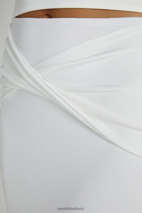 Meshki Ceri Maxi Twist Skirt Clothing White 6DX221344