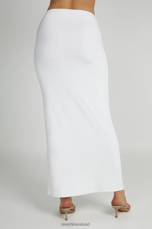 Meshki Ceri Maxi Twist Skirt Clothing White 6DX221344