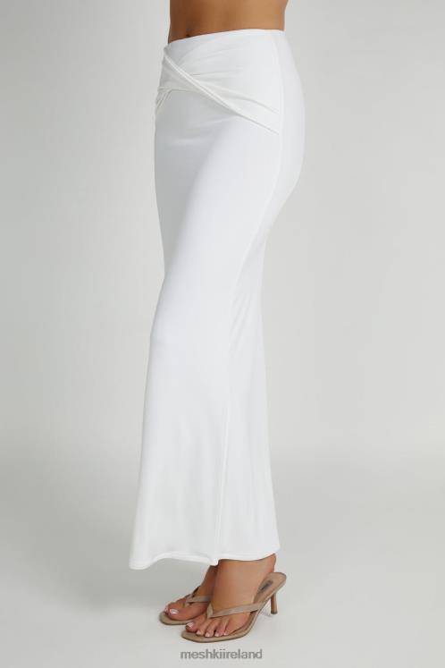 Meshki Ceri Maxi Twist Skirt Clothing White 6DX221344
