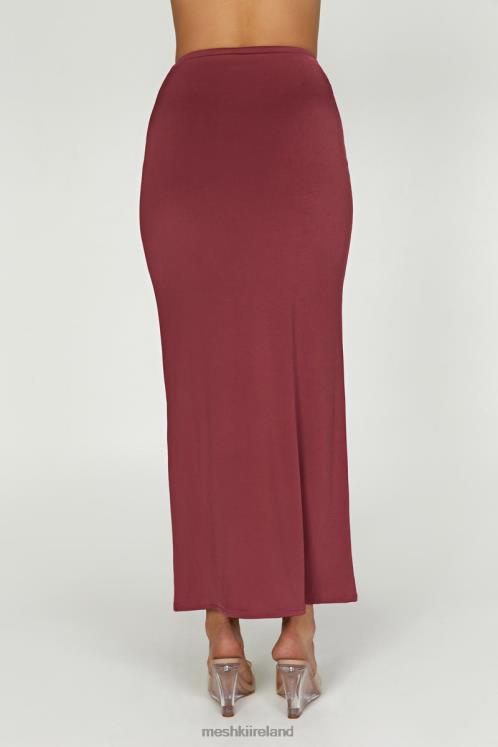 Meshki Ceri Maxi Twist Skirt Clothing Wine 6DX221354
