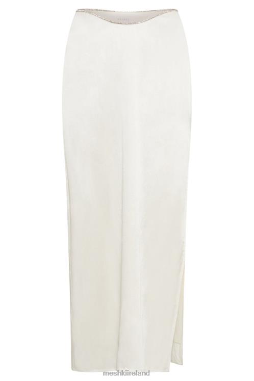 Meshki Christie Diamante Rope Maxi Skirt Clothing White 6DX221429