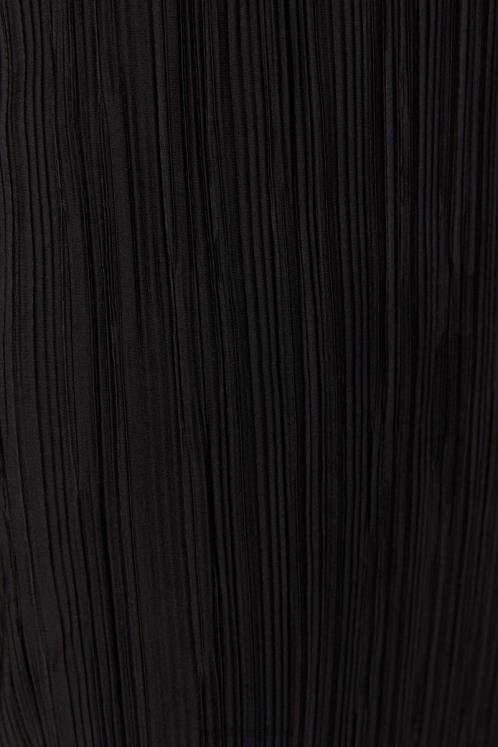 Meshki Elsie Plisse Maxi Skirt Clothing Black 6DX221365