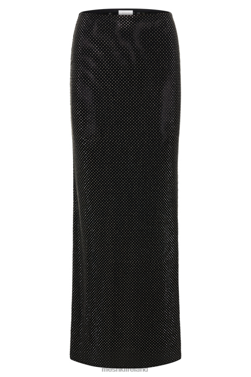 Meshki Erika Diamante Maxi Skirt Clothing Black 6DX221314