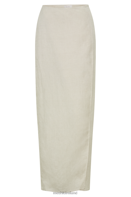Meshki Fatima Linen Wrap Maxi Skirt Clothing Natural 6DX221234