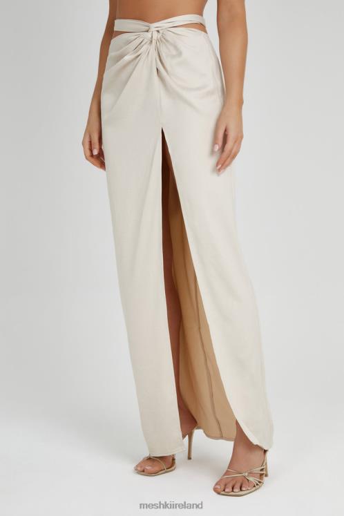 Meshki Jennifer Twist Maxi Skirt Clothing Ivory 6DX221335