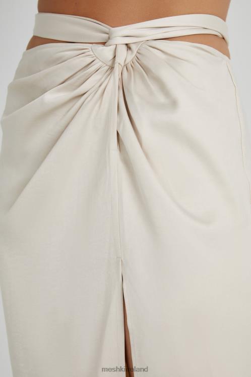 Meshki Jennifer Twist Maxi Skirt Clothing Ivory 6DX221335