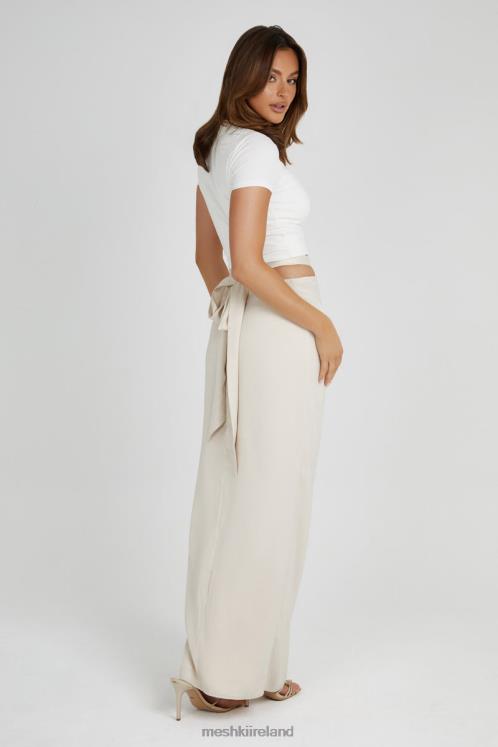 Meshki Jennifer Twist Maxi Skirt Clothing Ivory 6DX221335