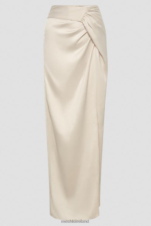 Meshki Jennifer Twist Maxi Skirt Clothing Ivory 6DX221335