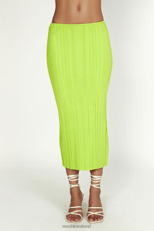 Meshki Kennedy Low Rise Knit Skirt Clothing Fresh Green 6DX221454