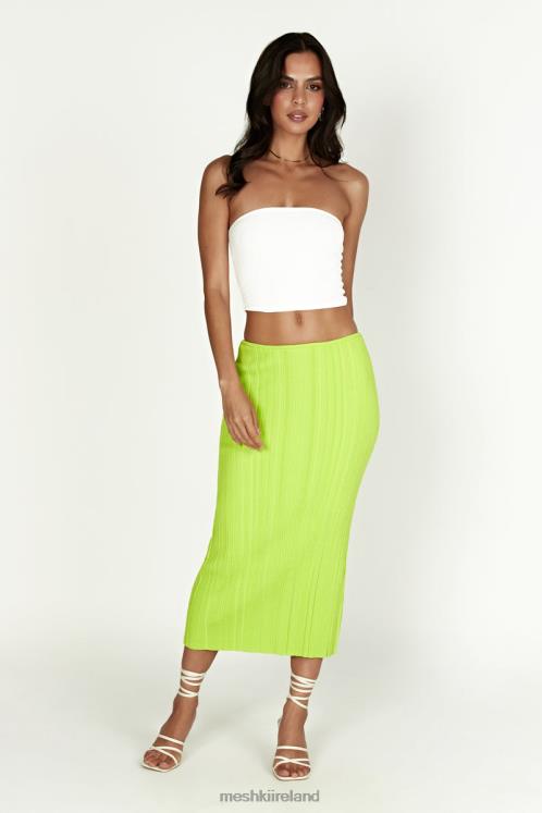 Meshki Kennedy Low Rise Knit Skirt Clothing Fresh Green 6DX221454