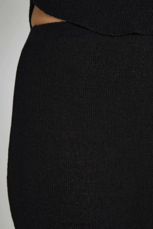 Meshki Maribelle Knit Maxi Skirt Clothing Black 6DX221288