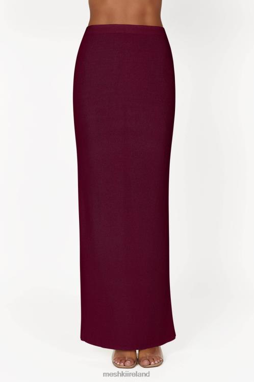 Meshki Maribelle Knit Maxi Skirt Clothing Wine 6DX221371