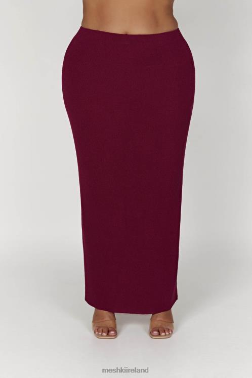 Meshki Maribelle Knit Maxi Skirt Clothing Wine 6DX221371